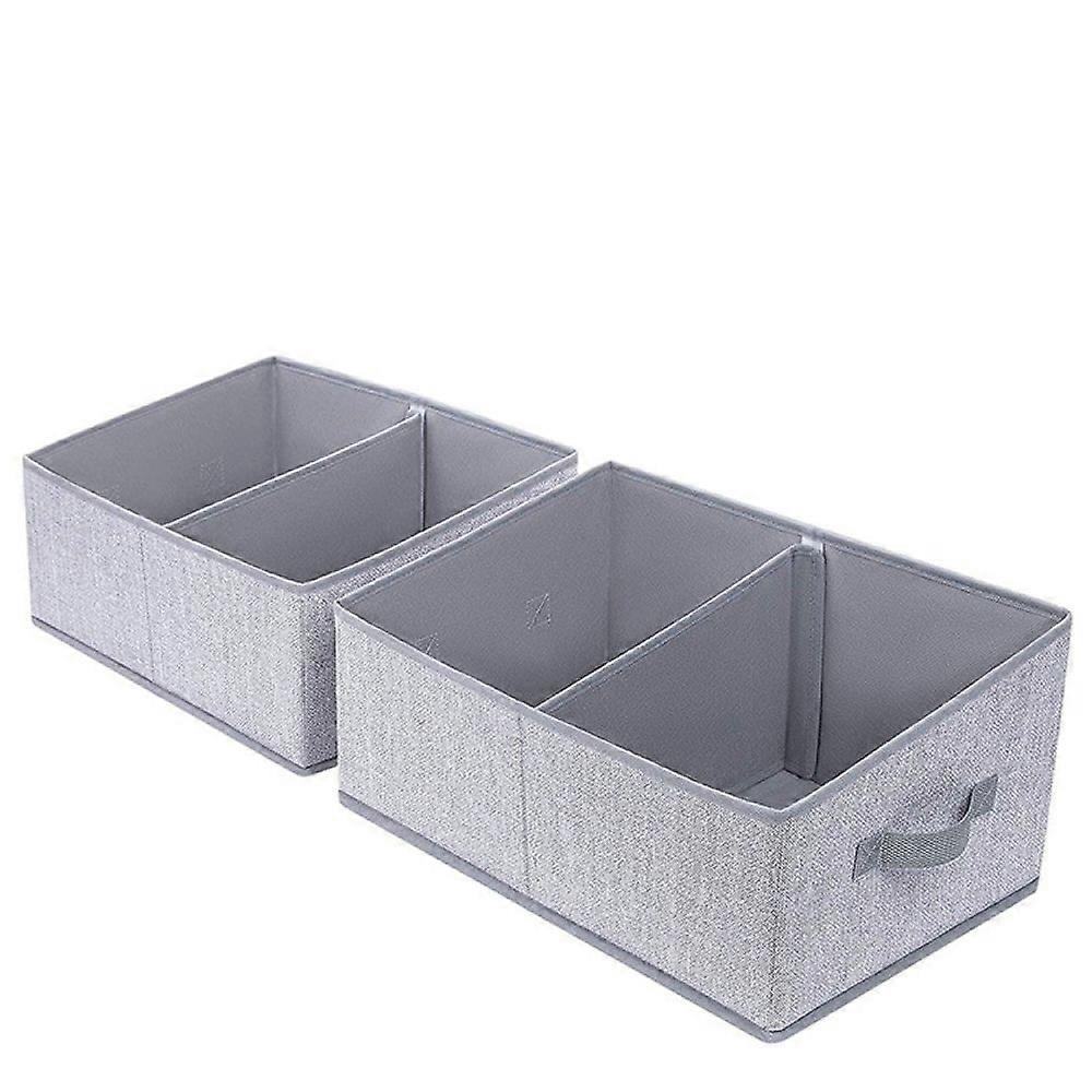 2pcs gray - folding storage box