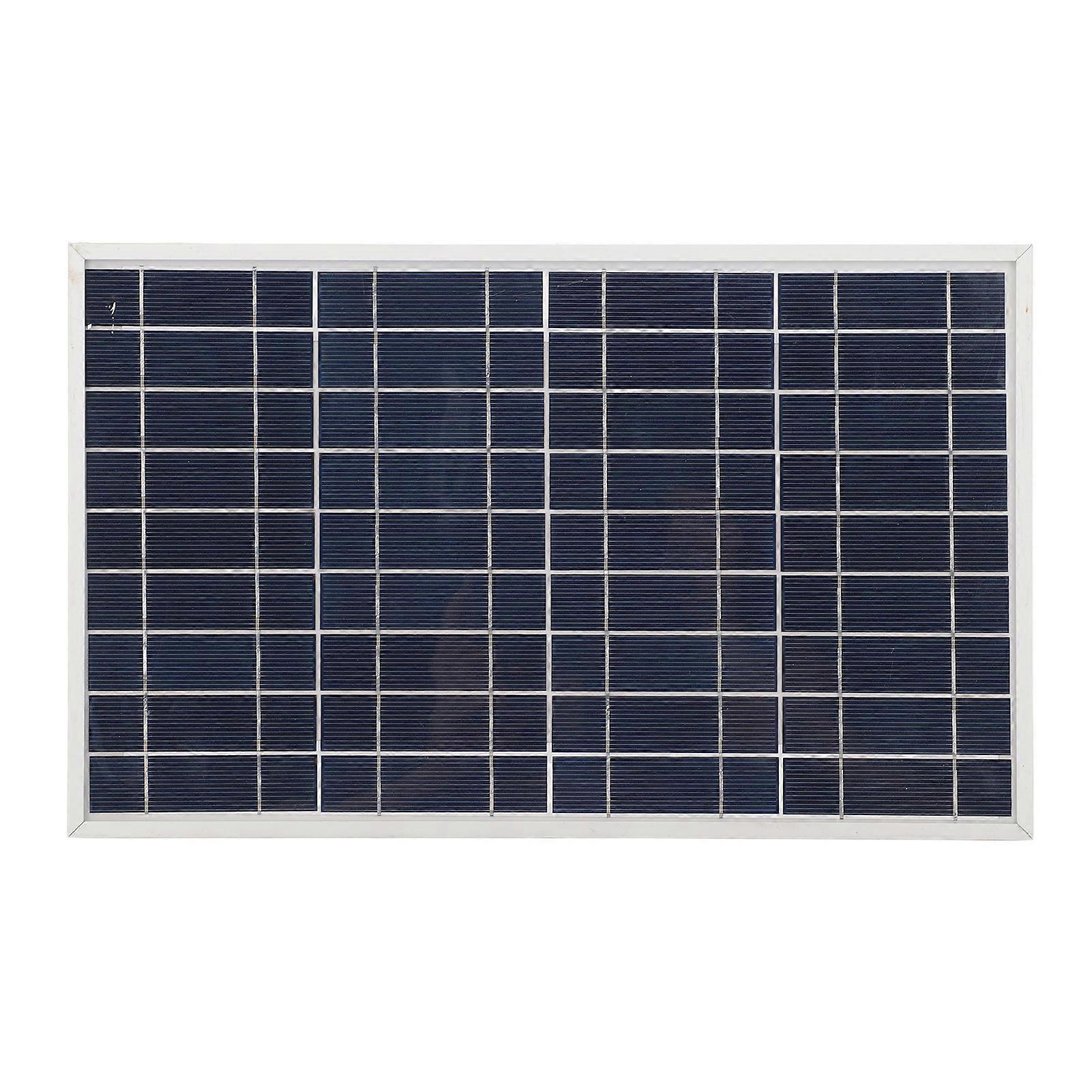 30W 12V Solar Panel Charger, IP65 Waterproof, Built-in Alligator Clips, for Outdoor Camping and Travel