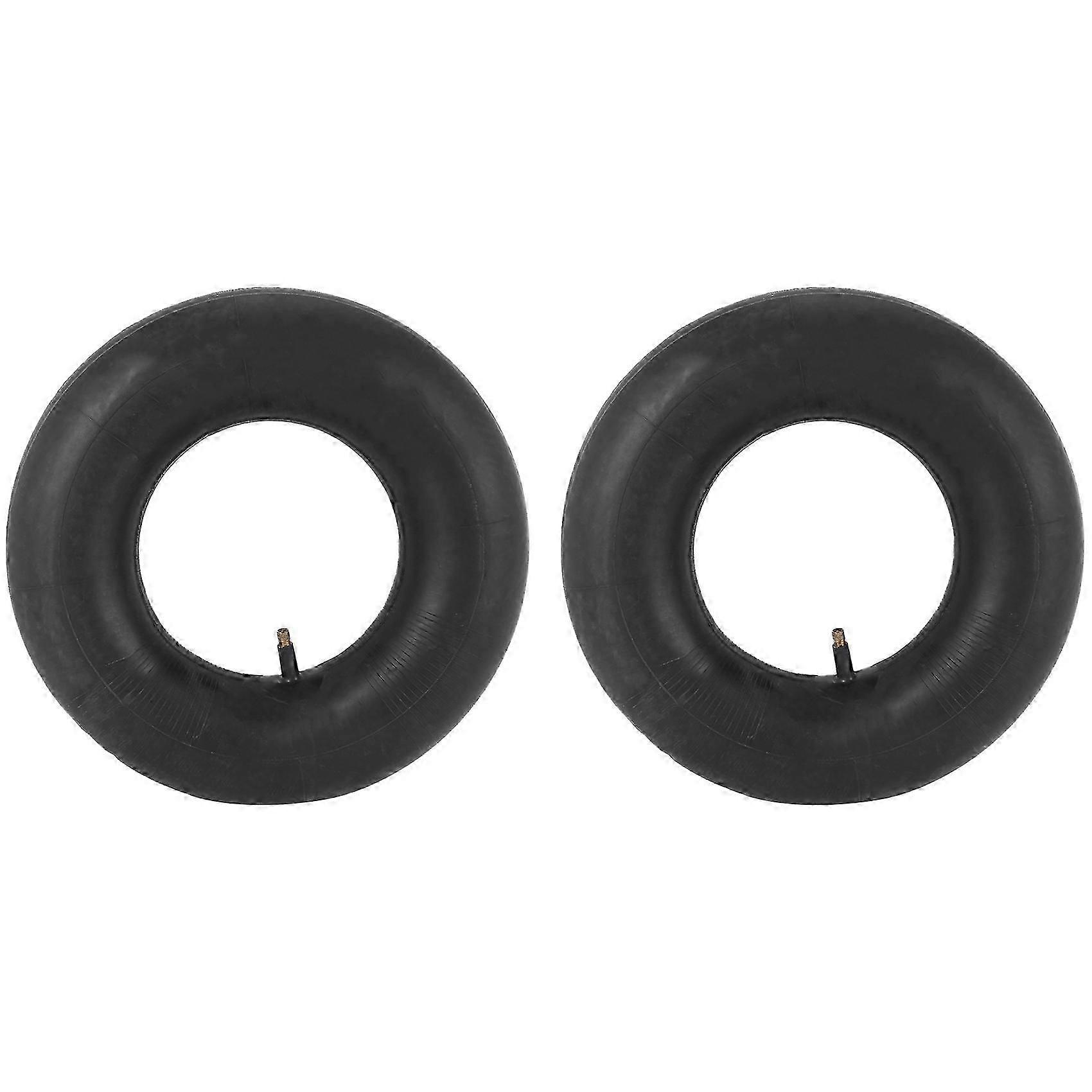 2 PCS 13 x 5.00-6 inch Heavy Duty Inner Tube with TR-13 Straight Valve Stem - for Wheelbarrows, Mow