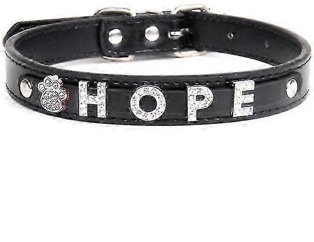 Custom Lettered Dog Collar with Adjustable Fit for Small to Large Puppies and Dogs Including Pitbulls