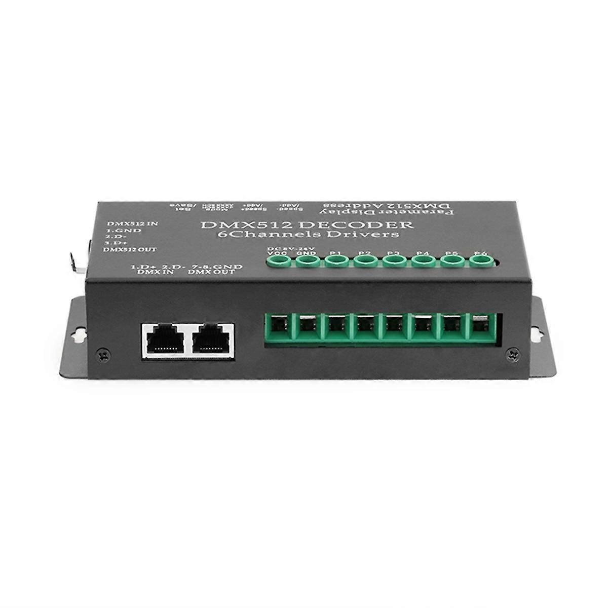 LED Lighting DMX512 Decoder, Console Dimmer RGB 6-Way,for Constant Dimmable Like LED Tap, Bar Light