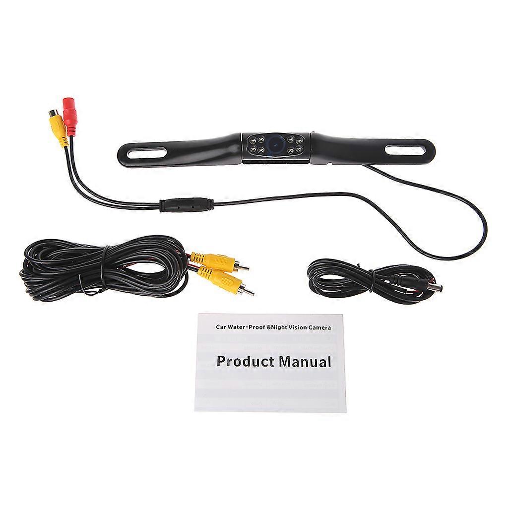 Metallo IR 8 LED Notte per Visione Auto Targa Vista Posteriore Retromarcia Backup Camer