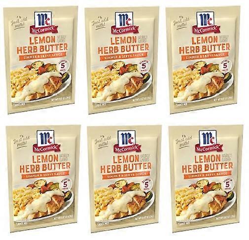 McCormick Simmer & Serve Sauce Lemon Herb Butter 6 Packet Pack