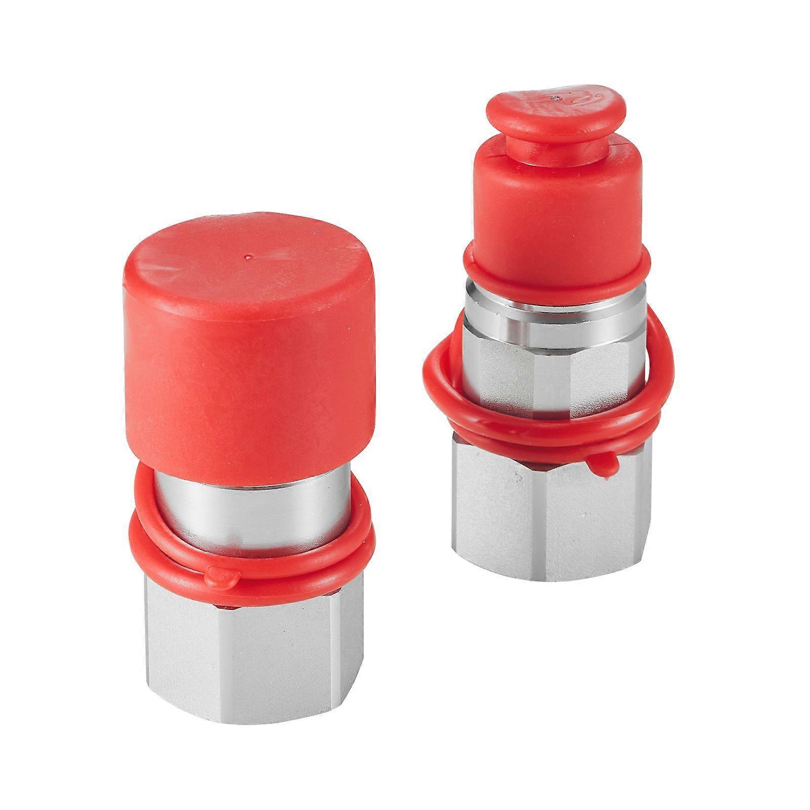 1/2" lapos felületű hidraulikus csatolók, 1/2" NPT csúszókormányzású hidraulikus gyorscsatlakozó 2 porvédő kupakkal (ISO16028)