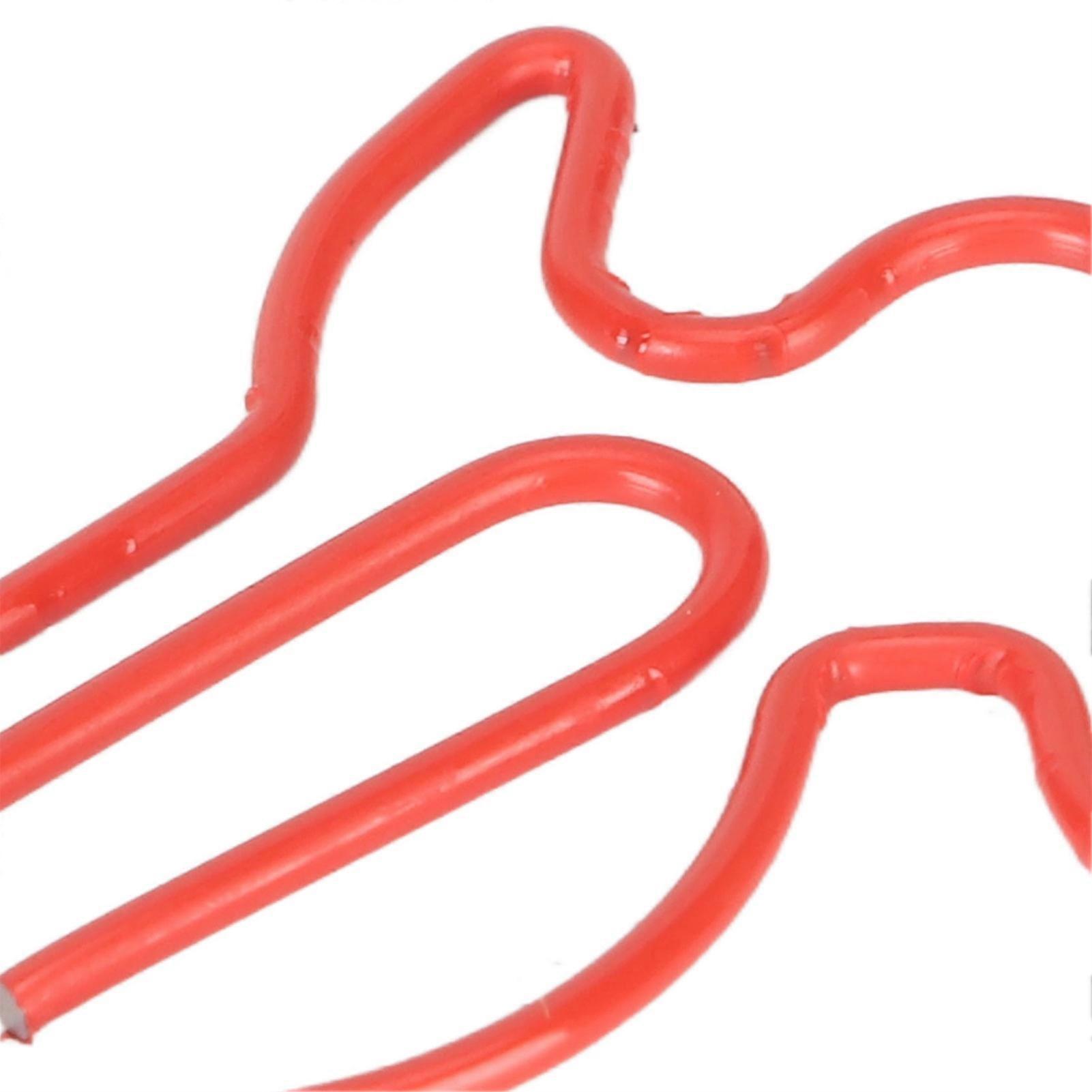 100pcs Creative Cute Rabbit Paper Clips Cartoon Animal Gold Paper Clips for Bookmarks Notes Red