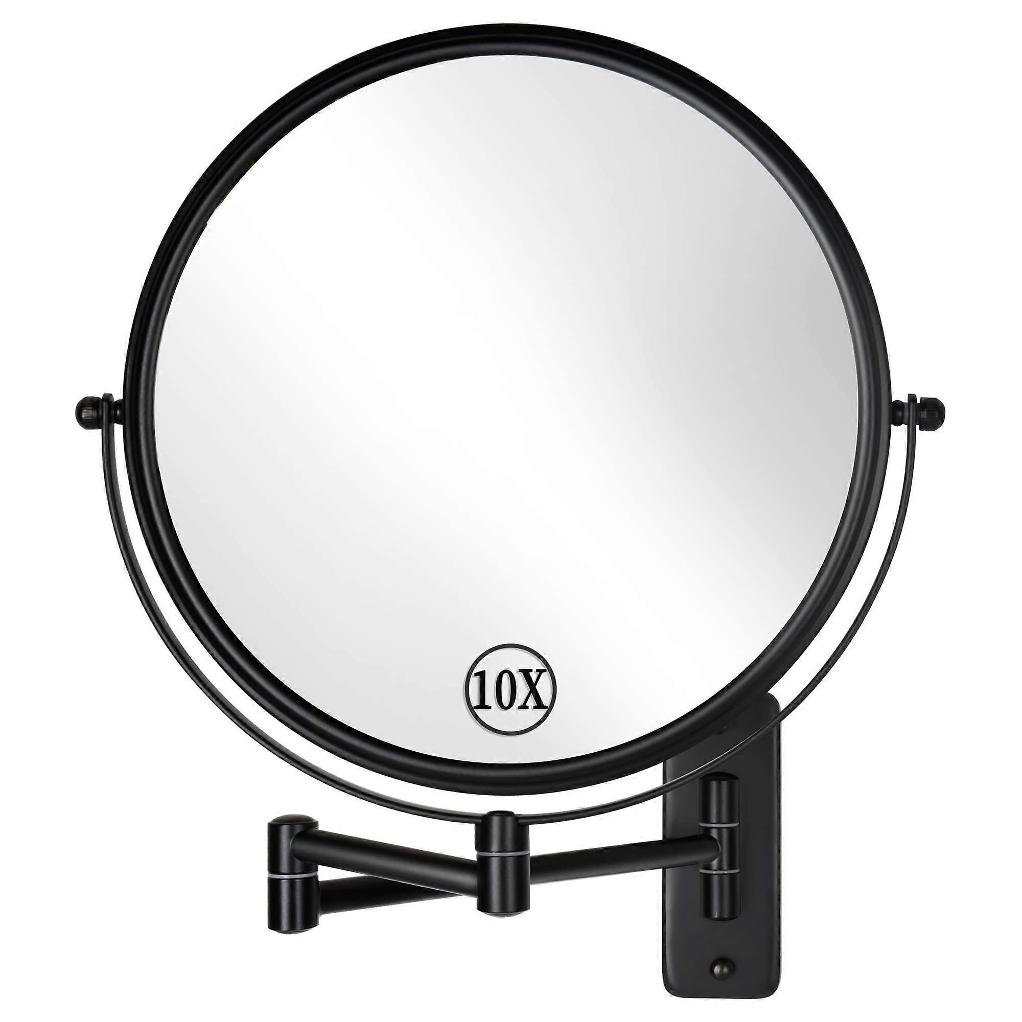 9 'Wall -Mounted Makeup Mirror, 1x/10x Magnifier Double Mirror Sided, Large Size 360 ° Rotated'