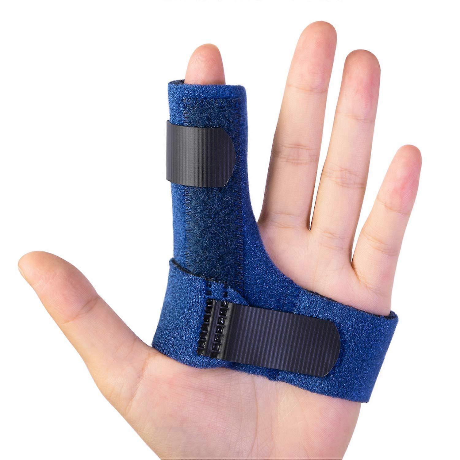 Trigger Finger Feesters, 2 Gel Sleeve Finger Braces for Acute Slap Finger and Joint Straightening Support, Adjustable Fit