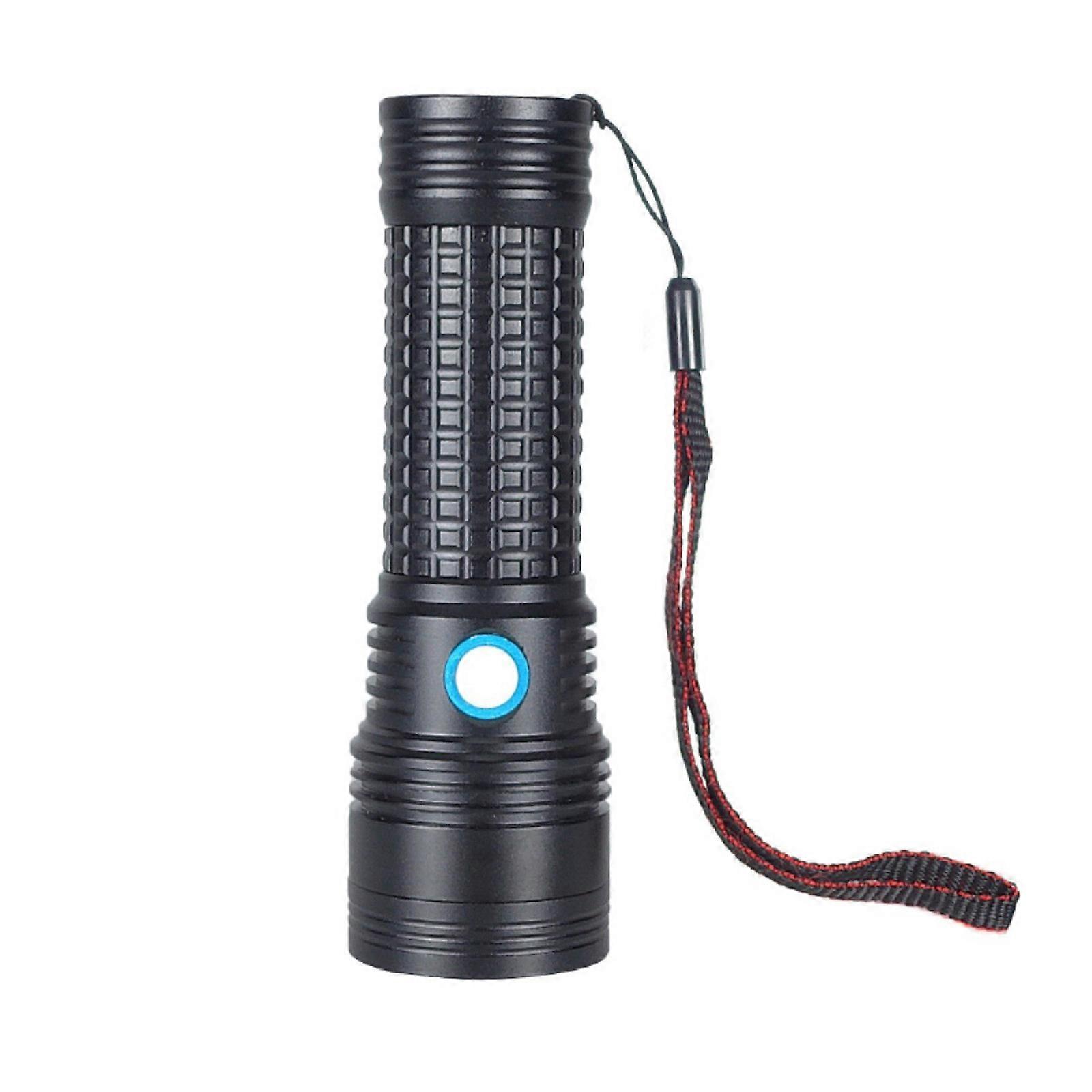 The USB Flashlight Strong Light Flashlight Made Of Aluminum Alloy, With Spotlights That Are Not Afraid Of Water And LED Lighting,