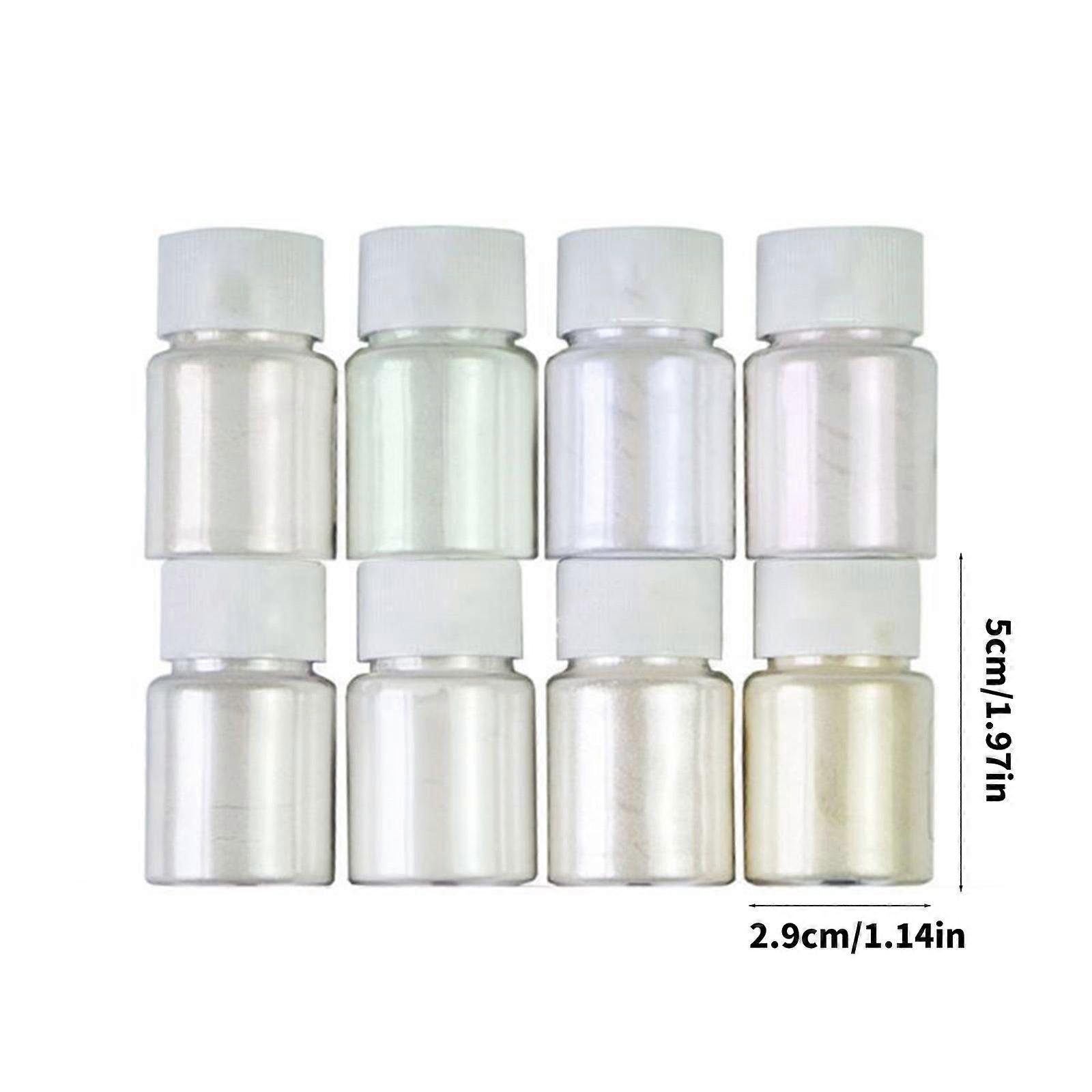 8 Pcs / set Poudre nacrée Fabrication de bijoux faits à la main Matériau de remplissage Cristal Boue Pigment DIY Résine Époxy Remplissage Artisanat Autre