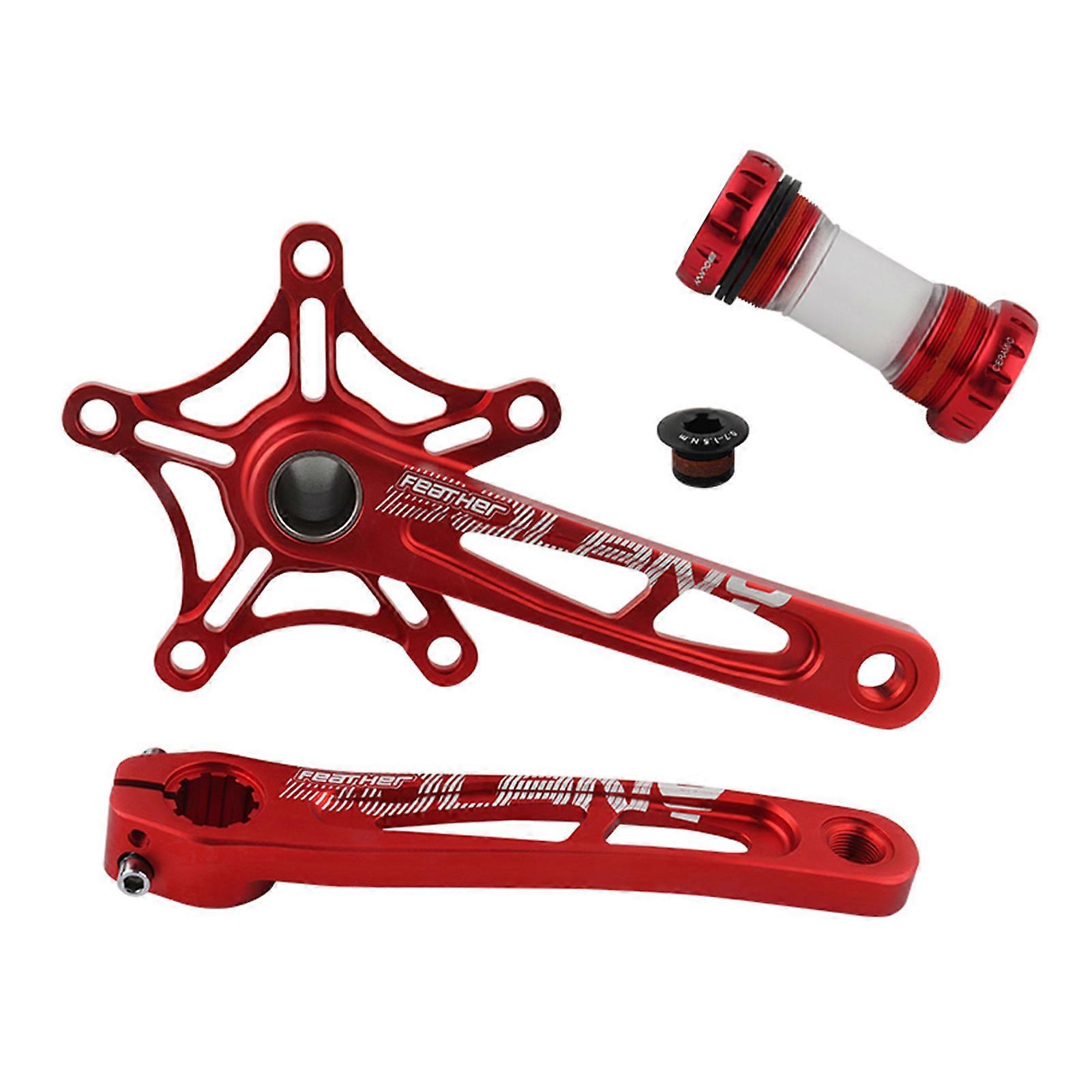 Hopfällbart vevparti för cykel 170 mm 130BCD vevparti i aluminiumlegering för cykel och bottenfäste