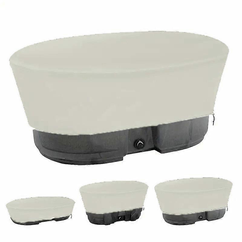 100 Gallon Outdoor Pool Cover 420D Oxford Cloth Oval Water Tank Dustproof Shield,135 x 79 x 63.5cm