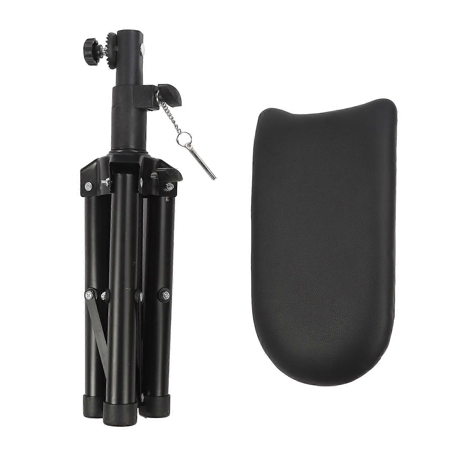 Armrest Stand Adjustable Waterproof Folding PU Leather Thicken Tattoo Arm Rest Pad with Triangle Base