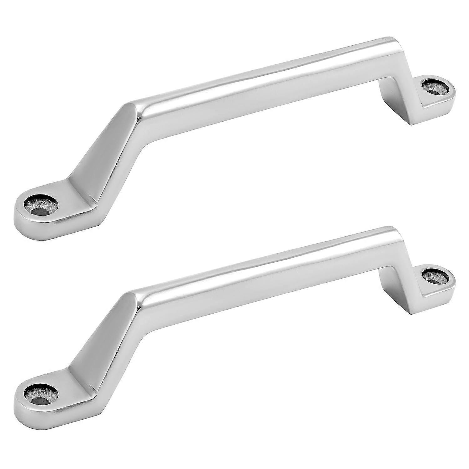 2 Pack RV Grab Door Handles - Heavy Duty 304 Stainless Steel Marine Handles for RV, Camper, Trailer, Truck Use