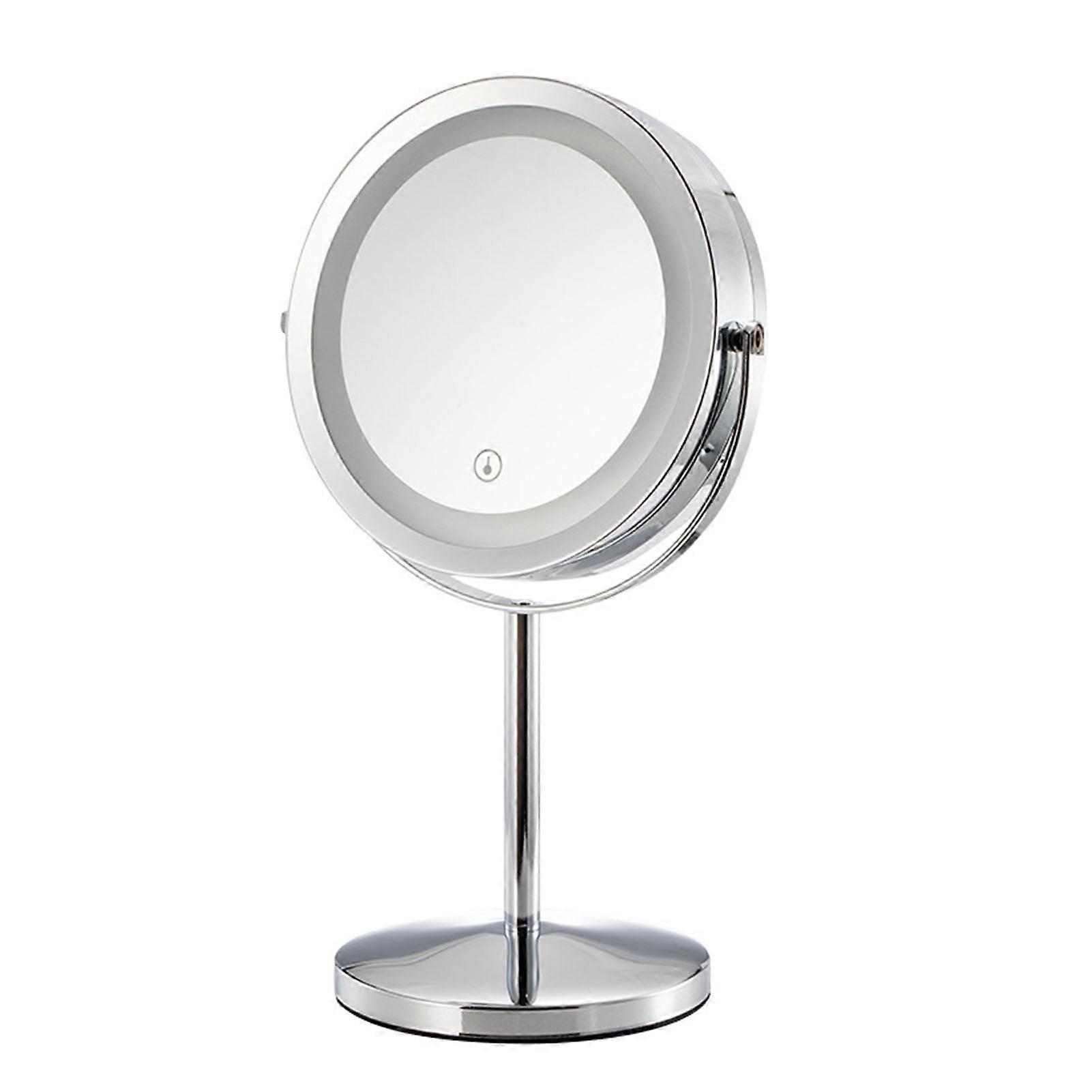 Makeup LED Rotate Adjustable Rechargeable High Definition 3X Magnifying Cosmetic Mirror with Light