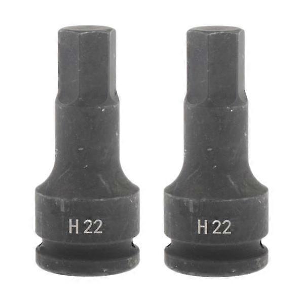 2Pcs 3/4" Deep Long Air Impact Socket Bits Axle Nut Sockets Allen Tool