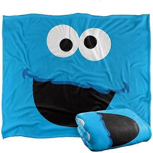 Sesame Street Face Cookie Monster Blanket