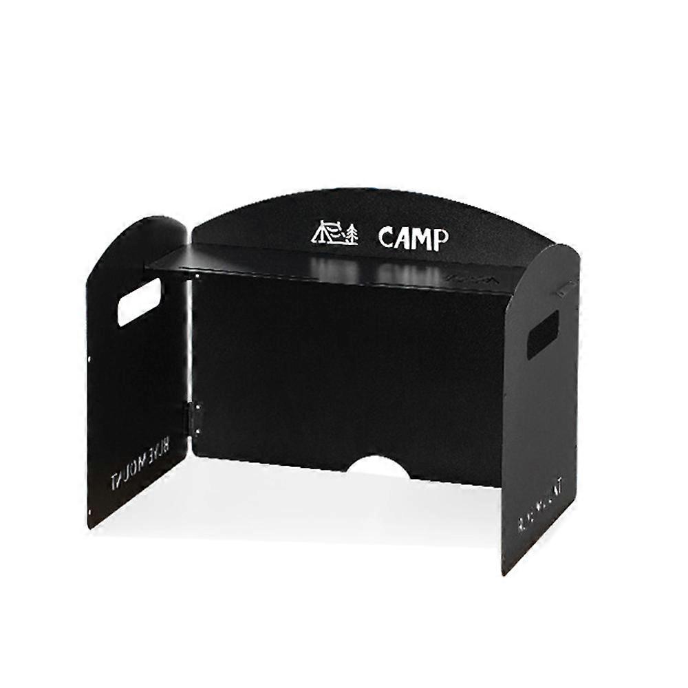 Foldable Camping Wind Shield Portable Gas Stove Windproof Screen for BBQ Cooking