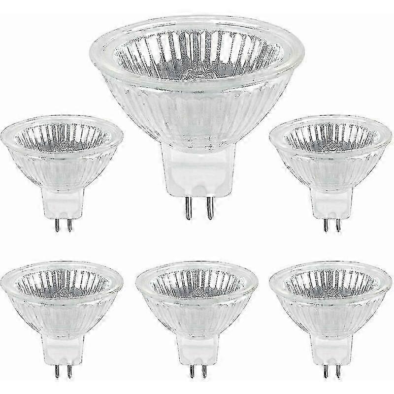 GU5.3 35W 12V Halogen Bulb, MR16 Halogen Spot Bulb, pack of 6