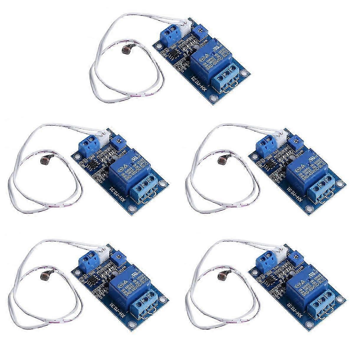 5X 12V Light Control Switch Photoresistor Relay Module Detection Sensor XH-M131