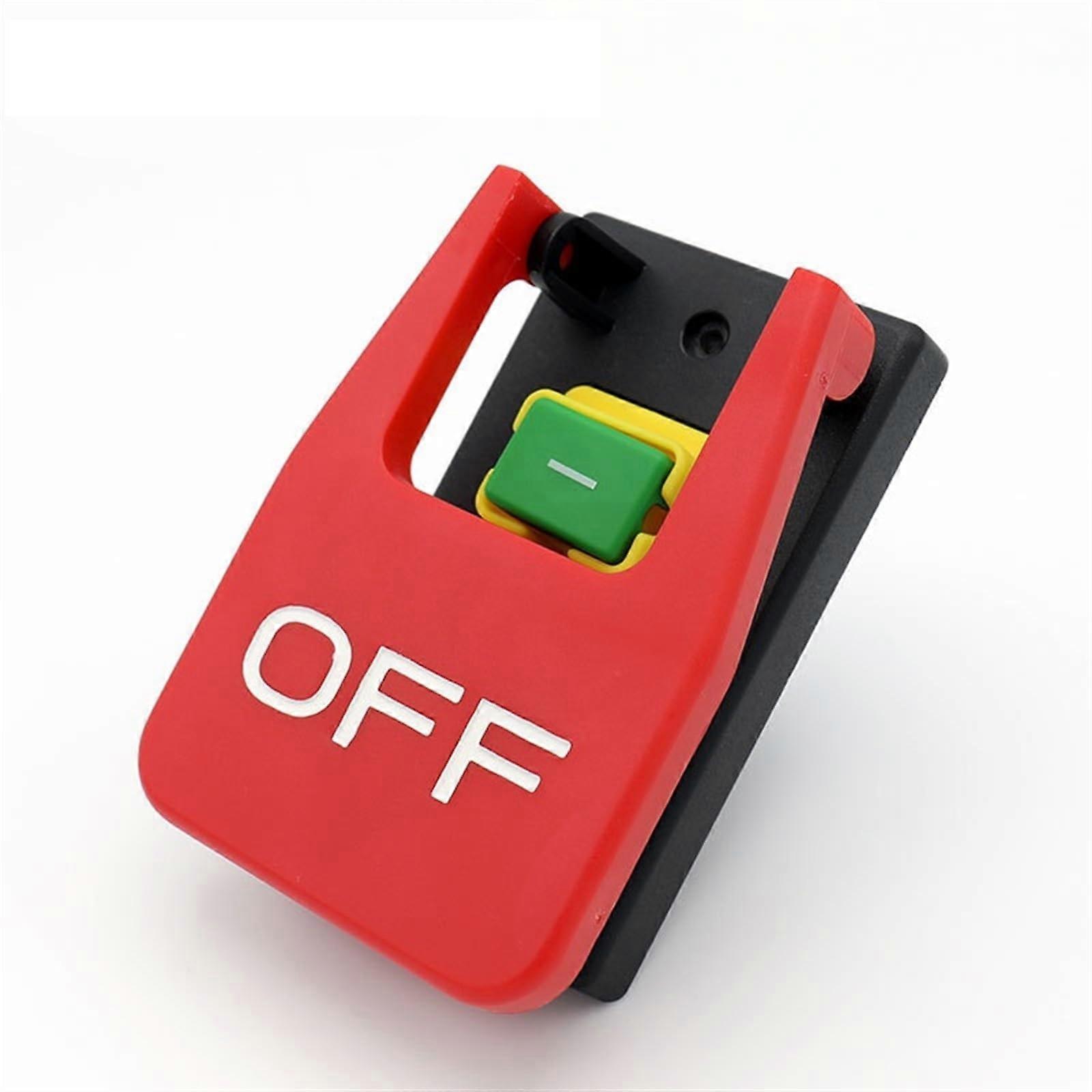Off-ON Red Emergency Stop Push Button Switch 16A 250VAC with Power-Off and Undervoltage Protection