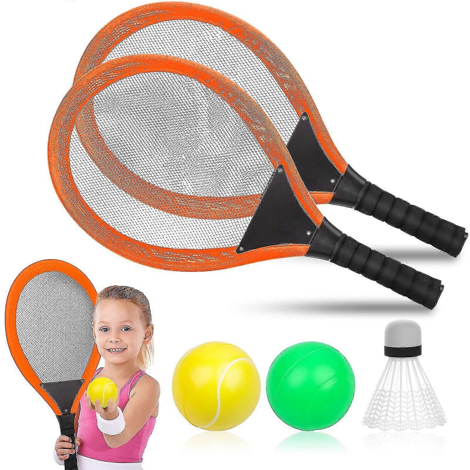 1pairキッズテニスラケットセット(無料バドミントンオーシャンボールソフトテニスラケットテニス&バドミントンラケットセットを含む)