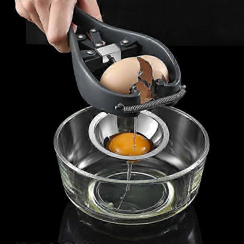 Manual Stainless Steel Egg Opener Tool, Multi-Function Egg Yolk Separator Egg Shell Cutter, Cracking Scissors