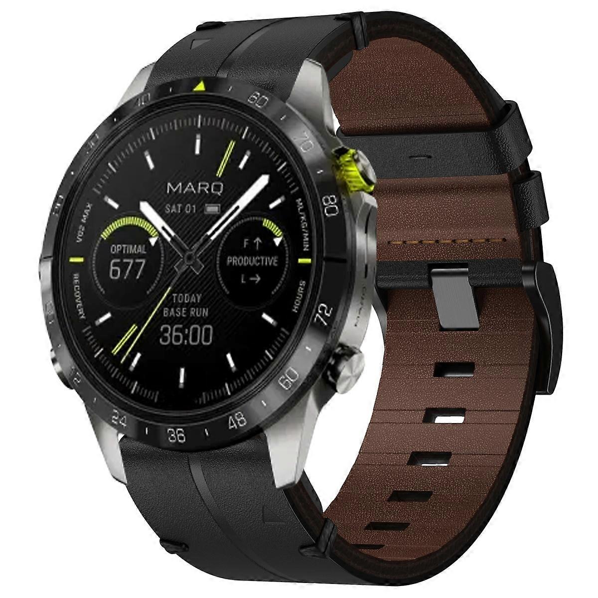 Lädertexturerat 22mm klockarmband