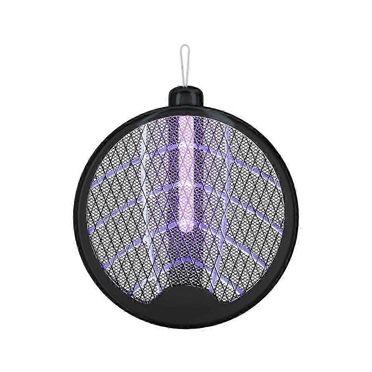 USB Rechargeable Foldable Electric Mosquito Fly Swatter with Lamp, 3000V Bug Zapper for Indoor Outdoor Summer Insect Killer
