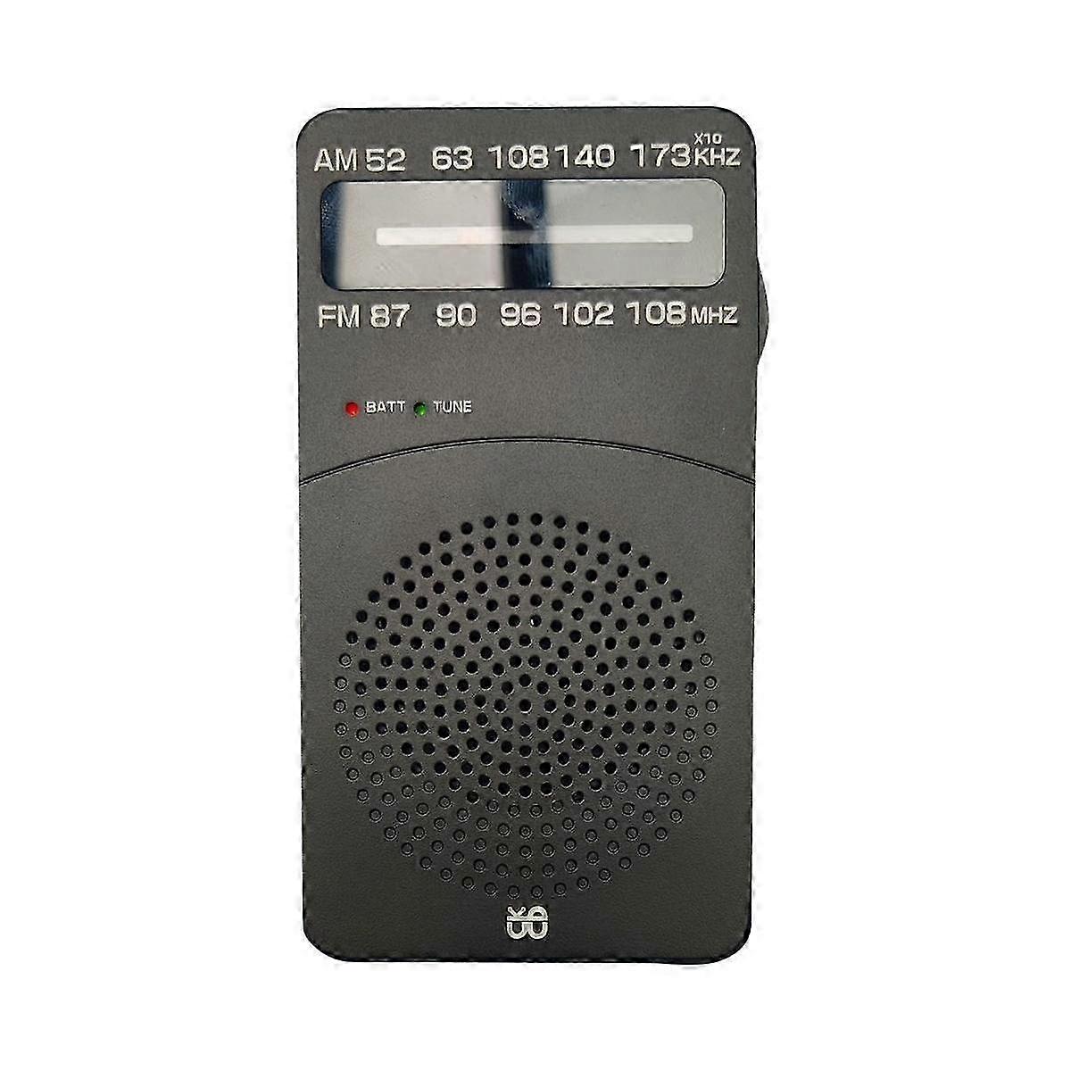 J-166 Pocket Portable Mini Radio FM/AM Digital Tuning Radio Receiver FM87-108MHz MP3 Music Player R