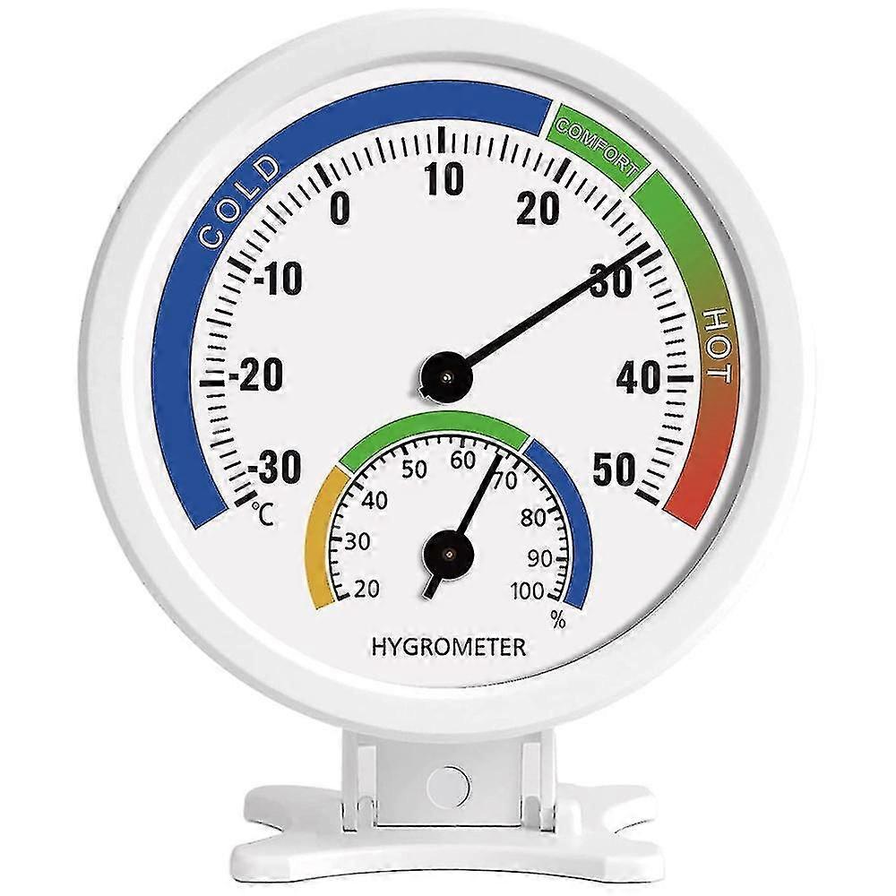 Hygrometer Thermometer Indoor Outdoor Moisture Thermometer 3inch Humidity Gauge Meter Monitor With