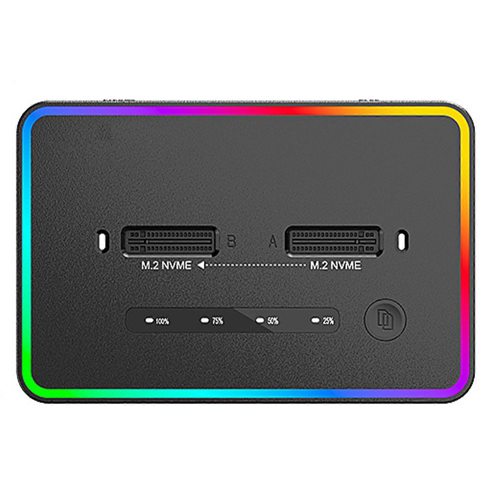 USB3.2 M.2 NVMe SSD Holder with Aluminum Housing for Enhances Cooling and Longevities Highly Speed Data Transfer Adapter Multicolor