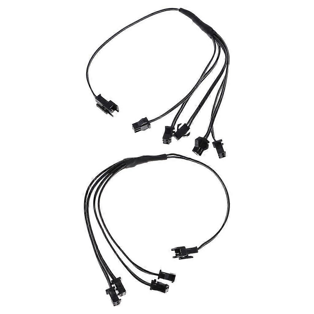 2xSplitter Cable Connector for EL Wire Neon Strip Light Accessory 4 & 5 in 1