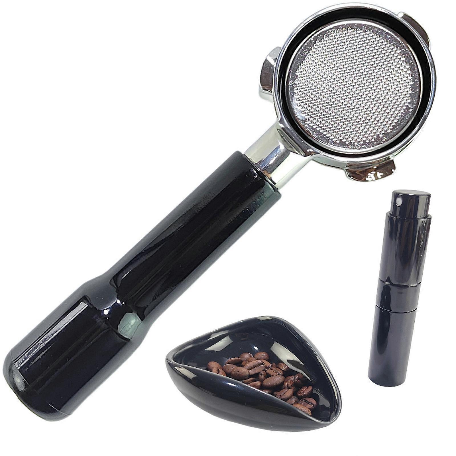 54mm Bottomless Coffee Portafilter and Coffee Bean Tray Practical Coffee Machine Accessory Pack Espressos Machine