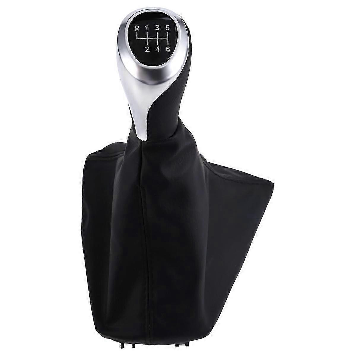 Car 6 Speed Manual Gear Lever Stick Shift Knob with PU Leather Dustproof Boot for 1 3 Series F20 F30 2011-2016 RHD