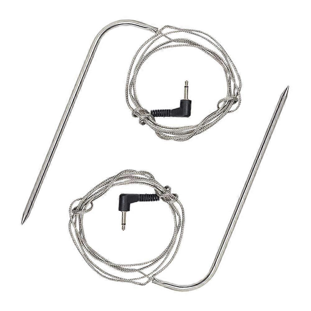 Temperature Probe for Grills and Smokers, 2-Piece Waterproof BBQ Probe Compatible with All Grill Models and Sizes