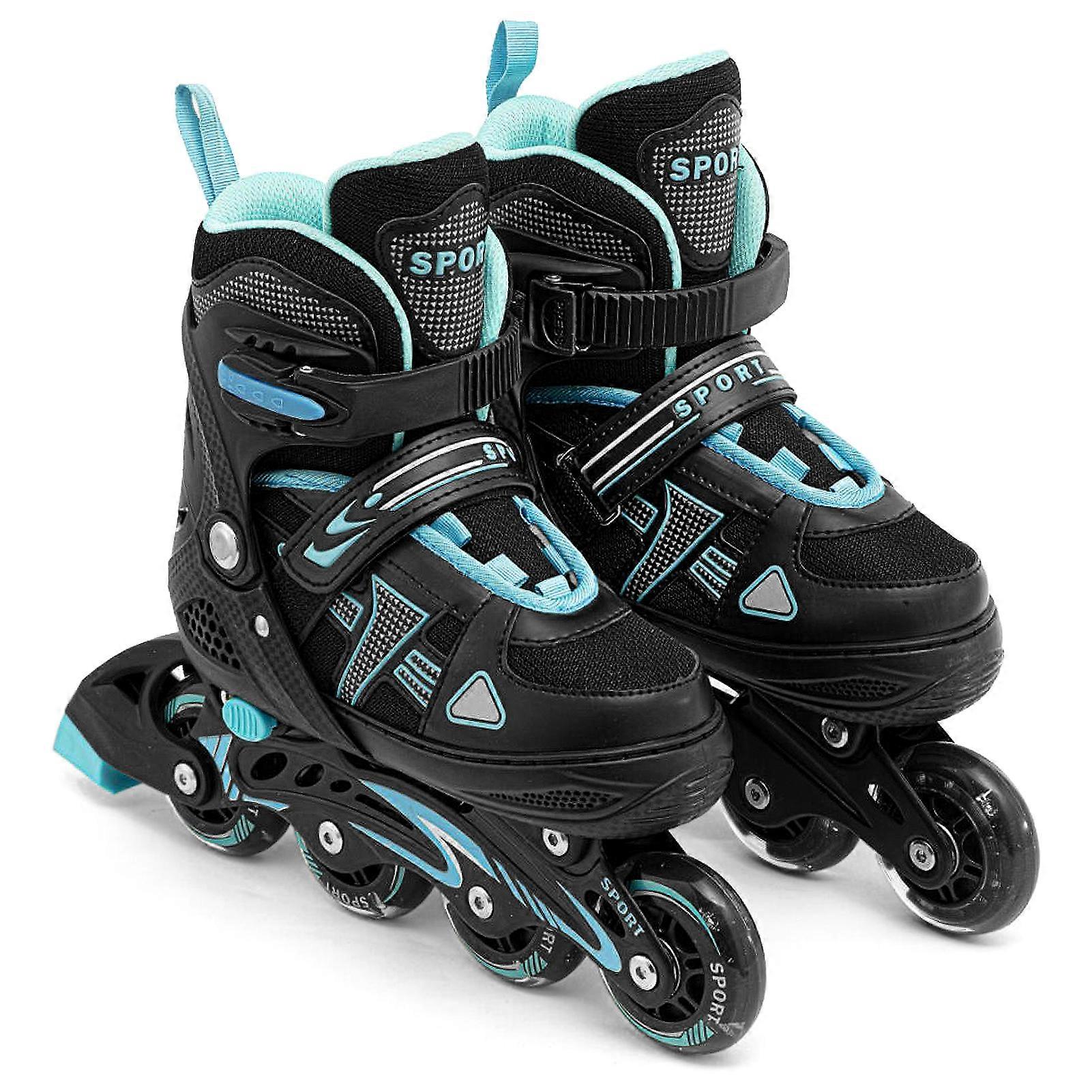 Adjustable Inline Skates for Kids and Youth with Light Up Wheels, Illuminating Inline Roller Skates for Girls and Boys
