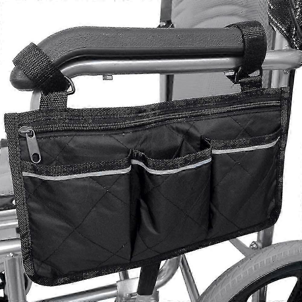 Universal Wheelchair Side Storage Bag - Hanging Holder for Walker and Scooter