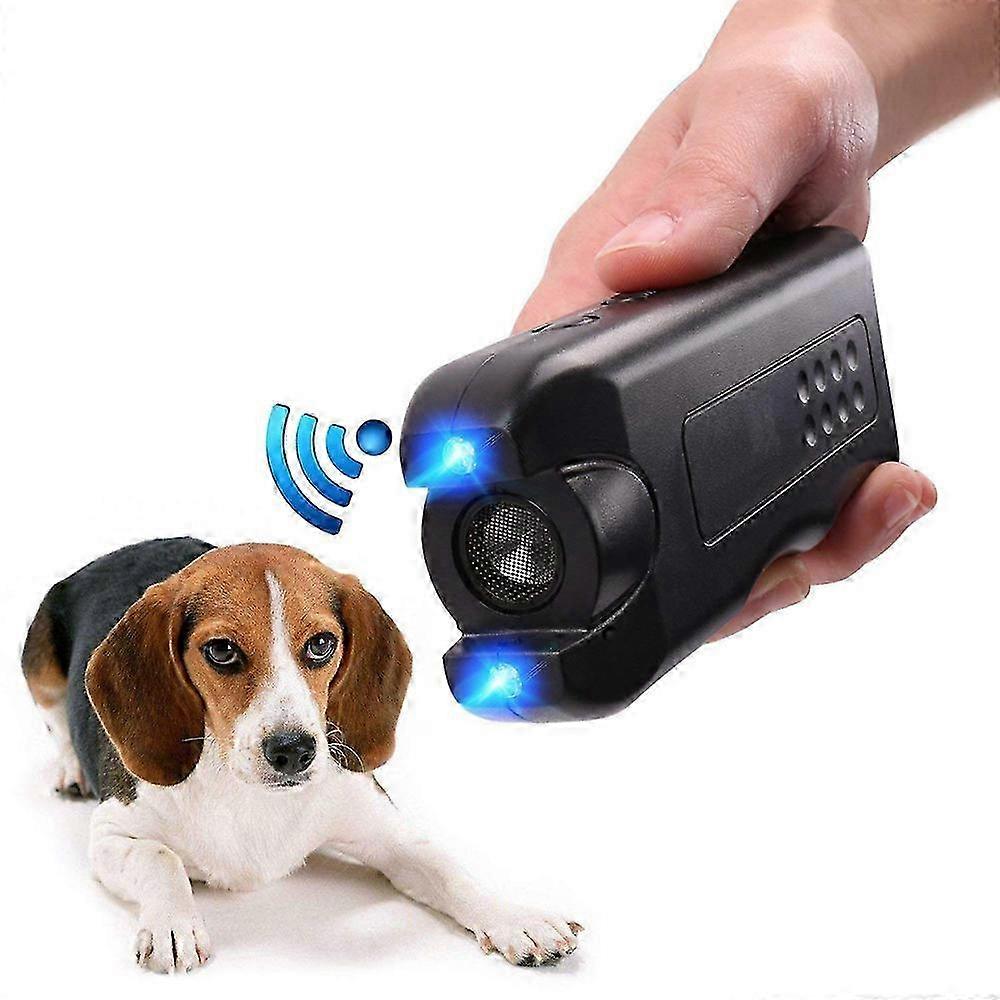 Répulsif à ultrasons portable pour chien avec lumière LED