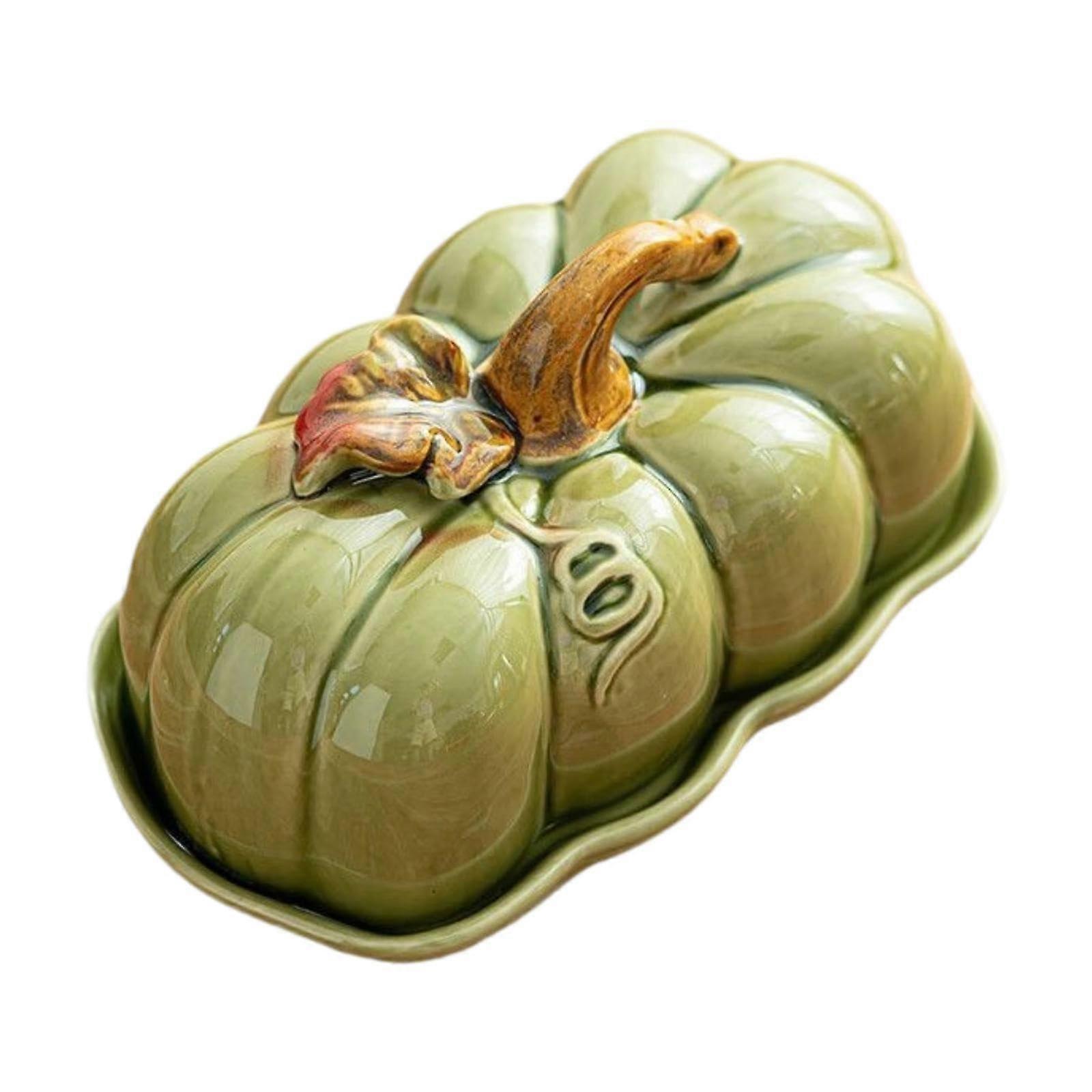 Serving Platter with Lid for Fruits and Snacks, Green Color, Ideal for Home Use, Durable and Elegant Design