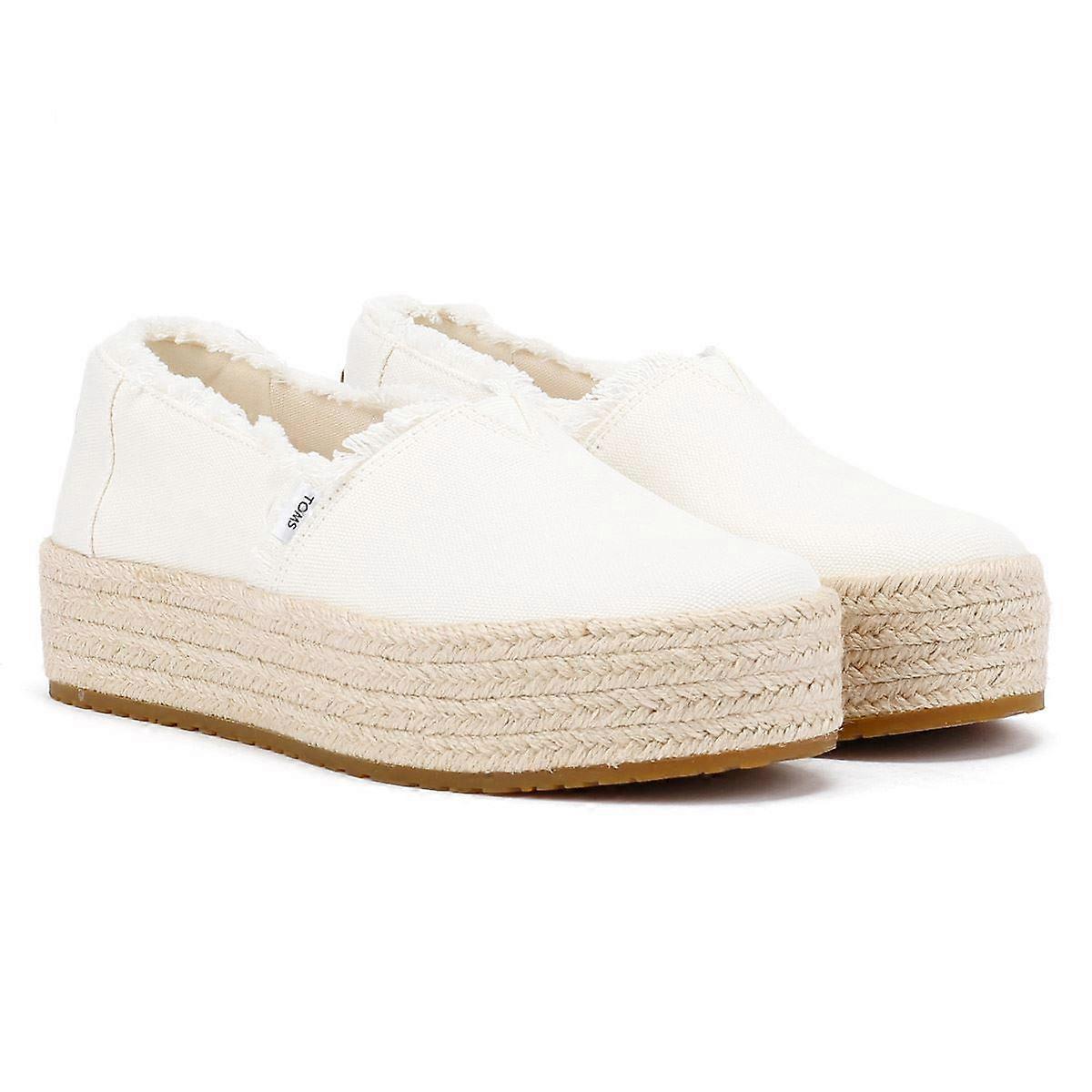 TOMS Valencia Canvas Women's White Espadrilles