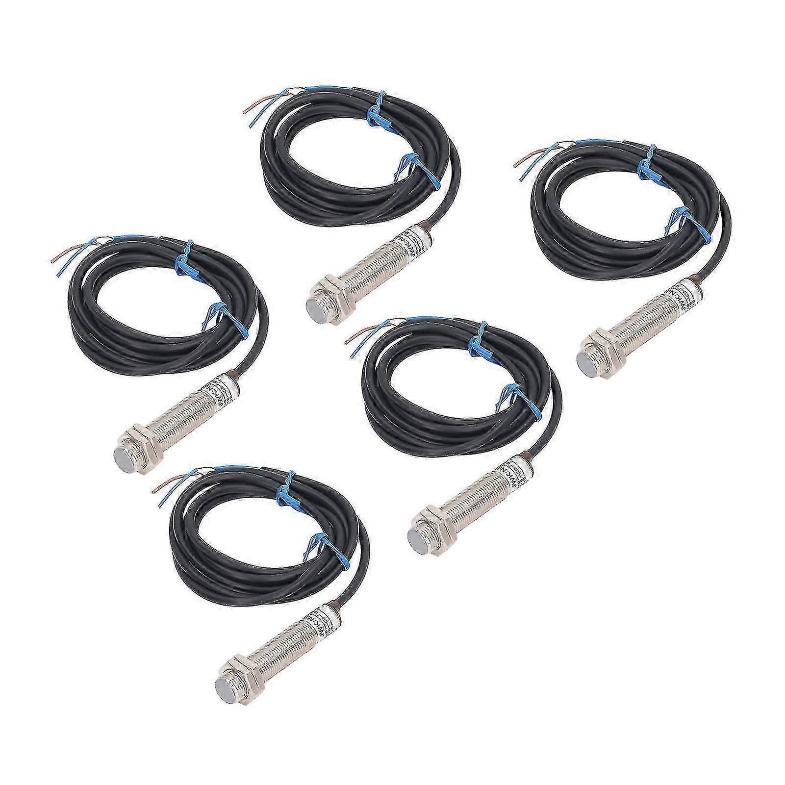 2025 NPN Aluminum Alloy Sensitive Hall Switch Sensor 5PCS Proximity Sensor for Pneumatic 6‑30VDC