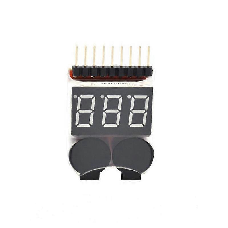 1-8S Lipo Li-ion Battery Voltage Tester Monitor Low Voltage Buzzer Alarm