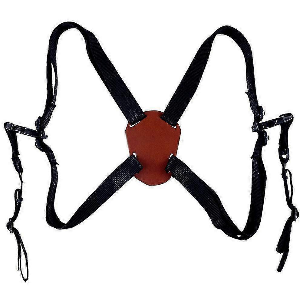 Adjustable X-Shaped Black Elastic Chest Harness for Binocular Strap