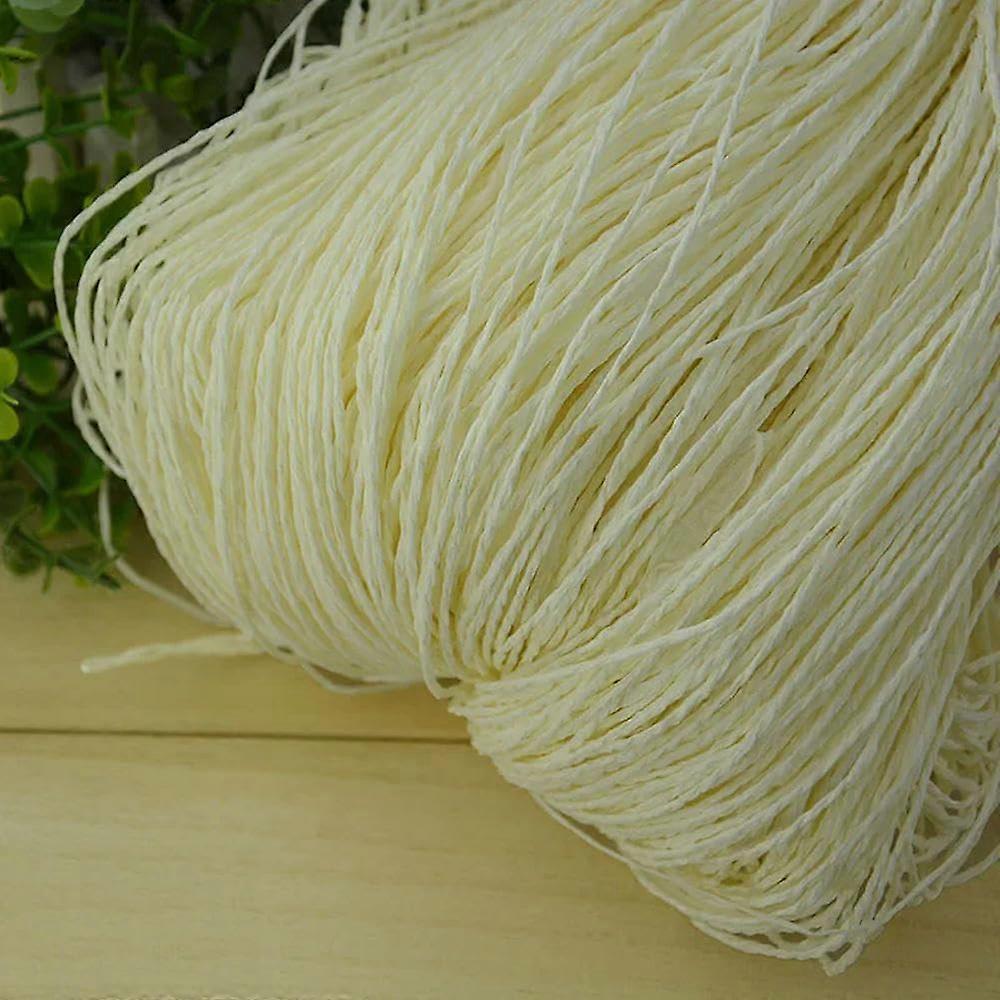 Bast Straw Yarn for Hand Knitting and Crochet - 500g, Ideal for Summer Hats, Handbags, Pillows, and Baskets