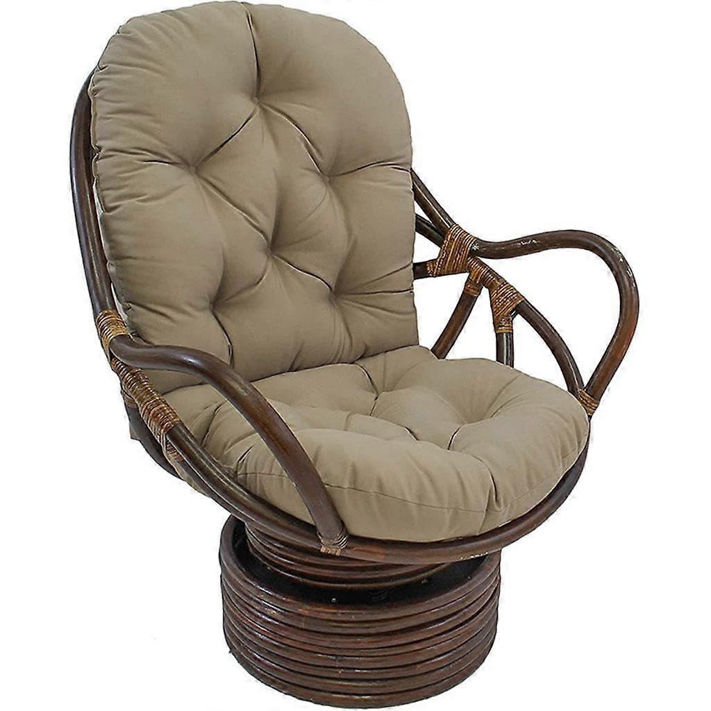 Rocking Chair Cushion, Soft Thickened Washable, Garden Chair Replacement, Khaki 120×60cm