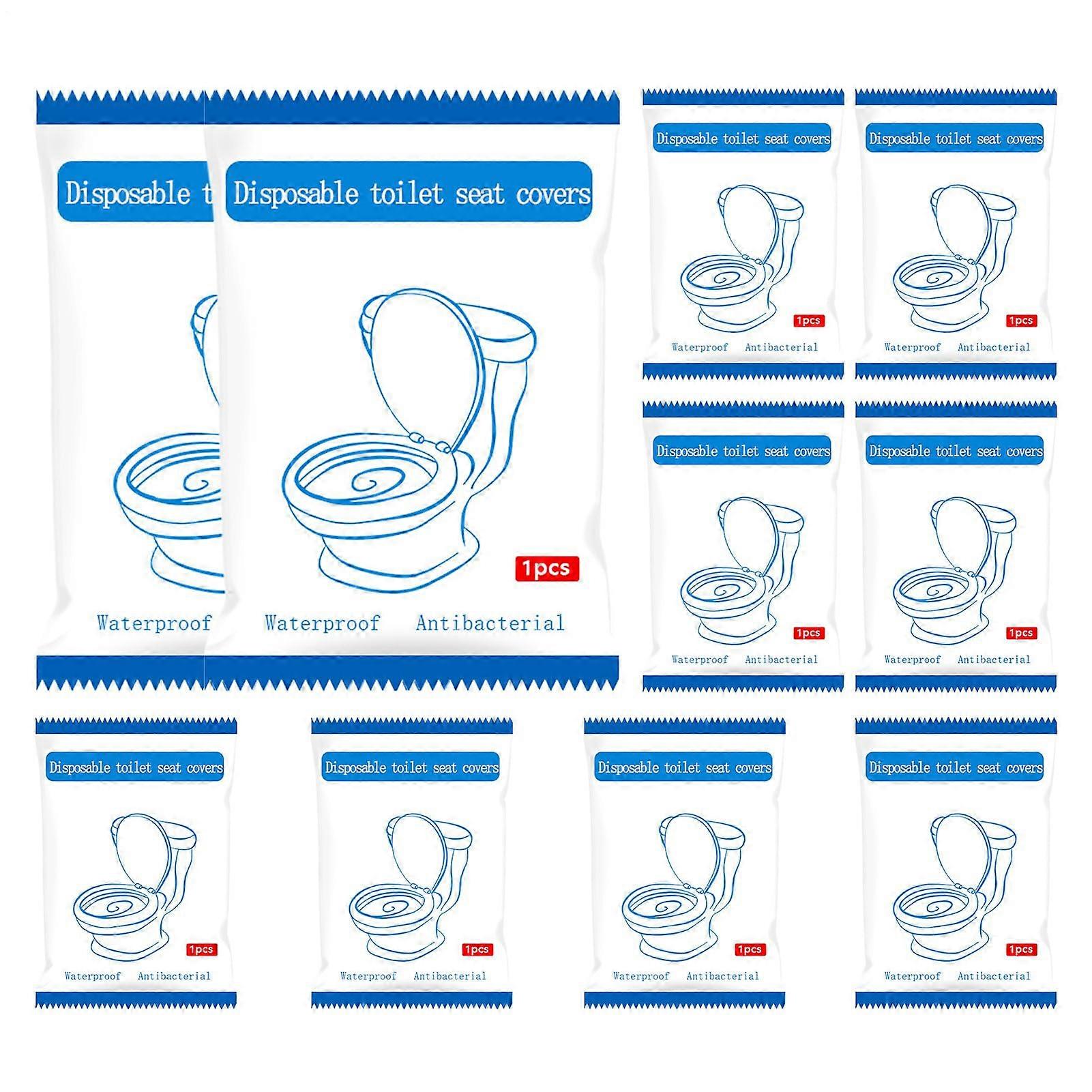 Toilettensitzabdeckung 10x waterproof portable potty liner extra large toilet seat cushion individually packaged