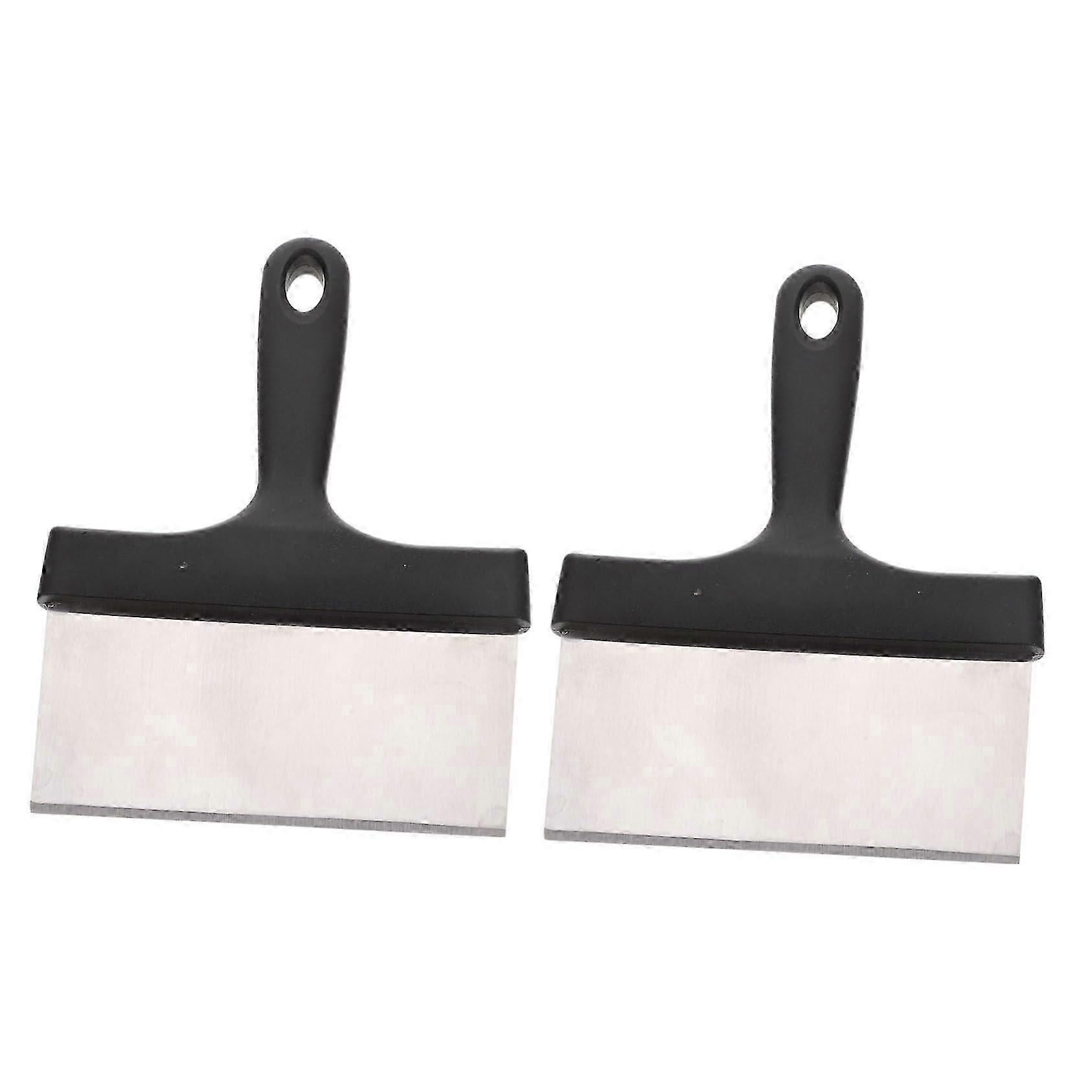 Grill Scraper Oven Kit Grill Accessories Flipper Griddle Cleaner Tool 2 Pieces