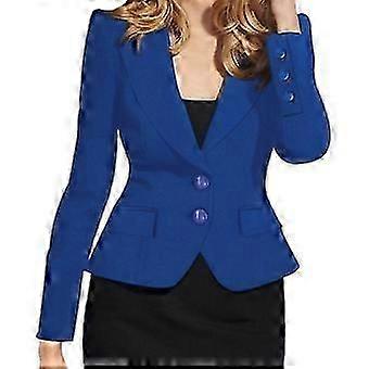 Ladies Suit Collar Solid Slim Fit Long Sleeve Single-BreastedSmall Jacket