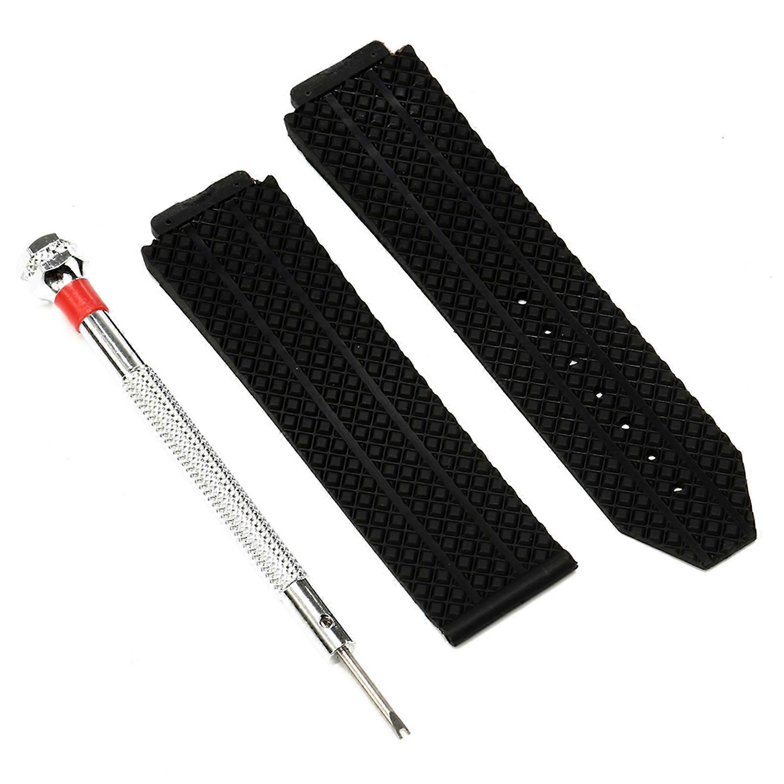 24mm silicone watch strap replaceable, comes with a screwdriver tool