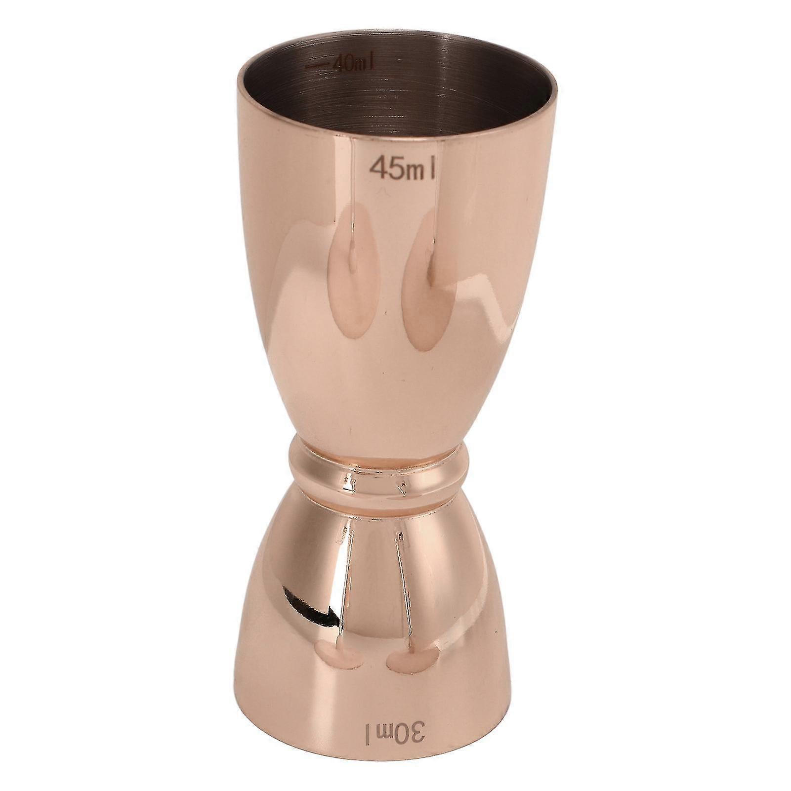ステンレス製ダブルヘッドワインカップ&カクテルシェイカー - U字型銅メッキ